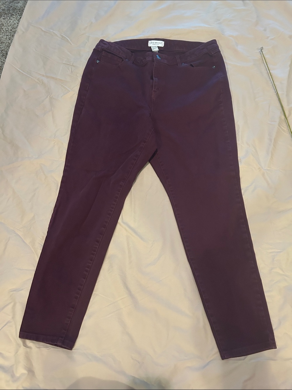 Lane Bryant Plum Ankle Skinny Jeans size 16